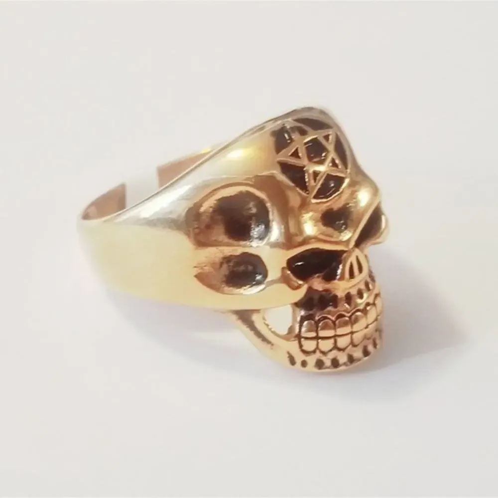 New stainless steel skull ring size‎ 14